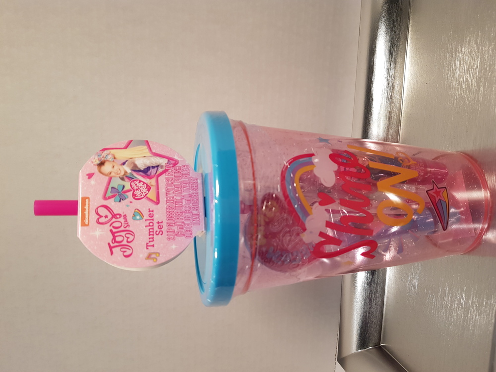 Personalized Custom Tumbler Jojo Siwa Tumbler Set Lip Gloss Nail Polish NWT - Picture 4 of 4